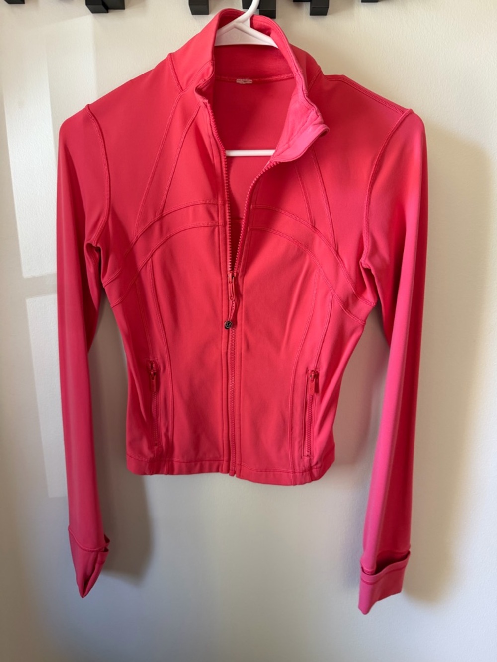 lululemon define jacket Coral Pink Full-Zip Performance Jacket